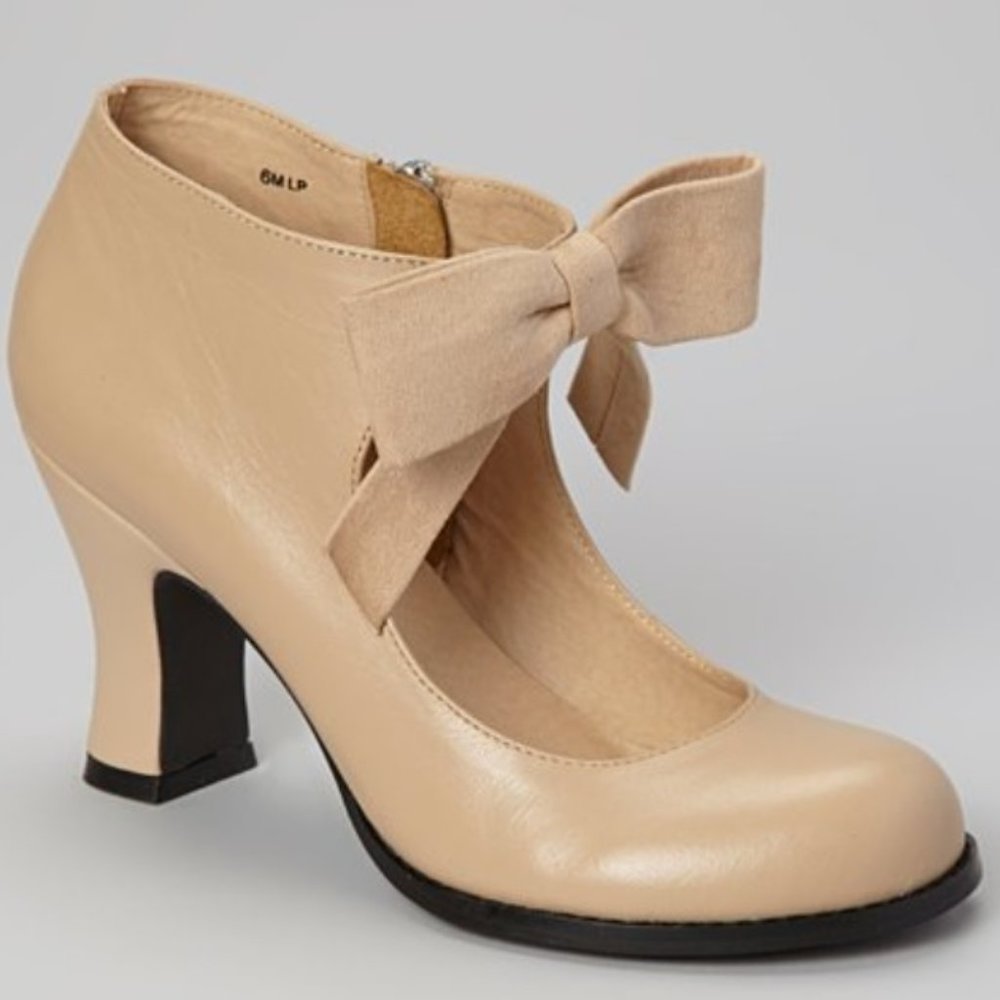 MOJO MOXY Nude Hampton Leather Pump 7